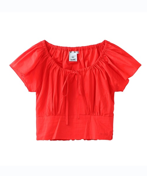 X-girl（エックスガール）の「BABY S/S BLOUSE（シャツ/ブラウス・レディース・ホワイト/ブラック/レッド・S/M）」の22枚目の写真