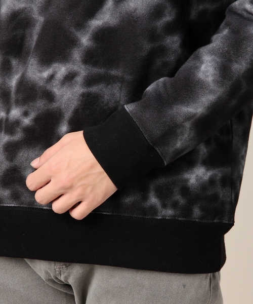 MONKEY TIME（モンキータイム）の「MT ウラケ マーブル プリント スウェット ◆（スウェット・メンズ・ホワイト/ブラック・SMALL/MEDIUM/LARGE/X-LARGE）」の10枚目の写真