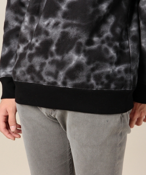 MONKEY TIME（モンキータイム）の「MT ウラケ マーブル プリント スウェット ◆（スウェット・メンズ・ホワイト/ブラック・SMALL/MEDIUM/LARGE/X-LARGE）」の11枚目の写真