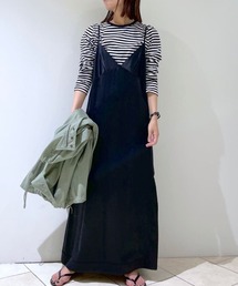 BABYLONE | BABYLONE / サテンスリットキャミワンピース【手洗い可】(ワンピース)