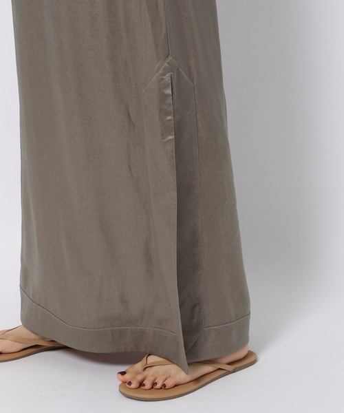 BABYLONE（バビロン）の「BABYLONE / サテンスリットキャミワンピース【手洗い可】（ワンピース・レディース・ブラック/グレー・フリー）」の20枚目の写真