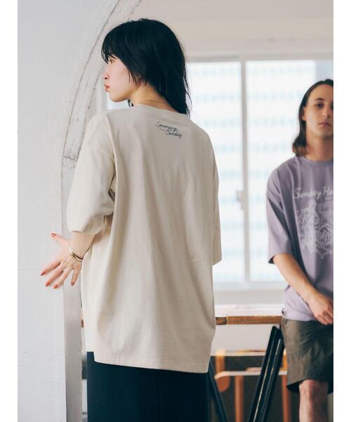 セブンデイズサンデー　カットソー　クルーネック　シンプル　ポリエステル65% SEVENDAYS\u003dSUNDAY（セブンデイズサンデイ）の「U FRUIT OF LOOM クルー