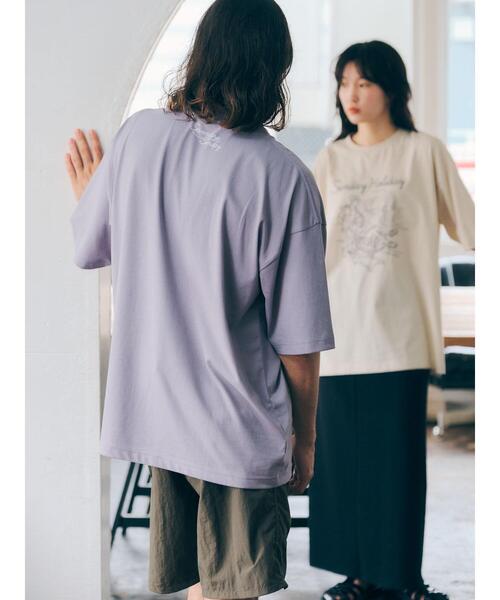 SEVENDAYS=SUNDAY(セブンデイズサンデイ)の「SUNDAY TEE *(Tシャツ/カットソー・レディース・アイボリー/グレー・M/L/S)」の17枚目の写真