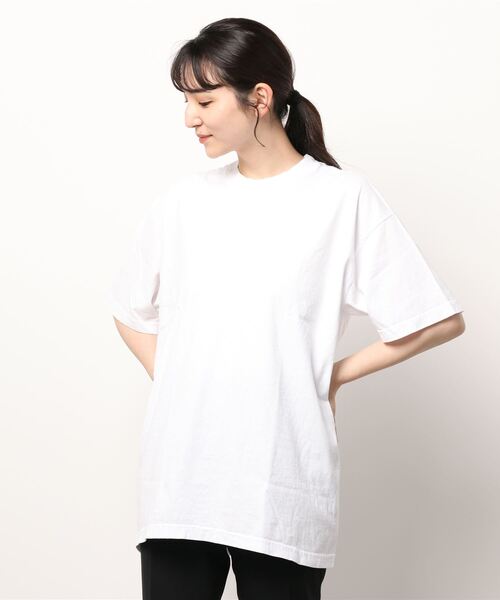 LOS ANGELES APPAREL（ロサンゼルスアパレル）の「【LOS ANGELES APPAREL】6.5oz Garment Dye CrewNeck T（Tシャツ/カットソー・レディース・グリーン/クリアブルー/クリーム/ベージュ/パープル/スミクロ/ブラック/ホワイト/ライトグレー/レッド系その他2/レッド系その他/アーミー/パープル系/オレンジ・LARGE/X-LARGE/XX-LARGE/MEDIUM/SMALL/XXX-LARGE）」の21枚目の写真