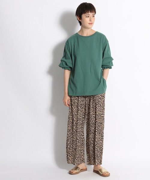 niko and...（ニコアンド）の「袖タックボリュームプルオーバー（Tシャツ/カットソー・レディース・ネイビー/オフホワイト/グリーン/ラベンダー/ホワイト・MEDIUM/LARGE）」の12枚目の写真