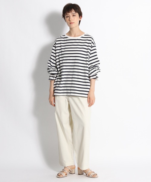 niko and...（ニコアンド）の「袖タックボリュームプルオーバー（Tシャツ/カットソー・レディース・ネイビー/オフホワイト/グリーン/ラベンダー/ホワイト・MEDIUM/LARGE）」の22枚目の写真