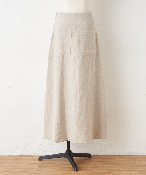 BEARDSLEY(ビアズリー)の「リネンスカート(スカート・レディース・ホワイト/ベージュ・FREE)」の8枚目の写真