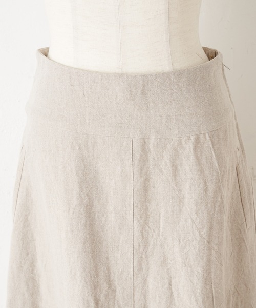 BEARDSLEY(ビアズリー)の「リネンスカート(スカート・レディース・ホワイト/ベージュ・FREE)」の9枚目の写真