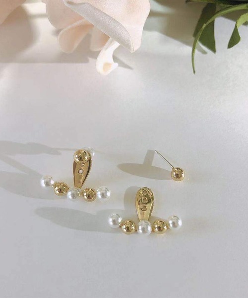 LA VORAGINE（ラ ヴォラジネ）の「ポスト：925シルバー　ピアス（ピアス（両耳用）・レディース・ゴールド/シルバー/A/B/ゴールド系その他・FREE）」の4枚目の写真