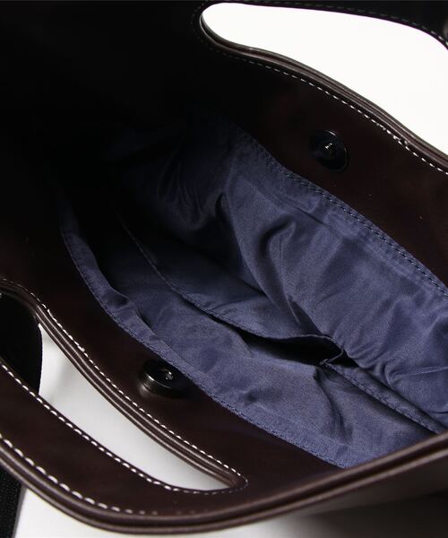 HIDEAWAYS NICOLE（ハイダウェイニコル）の「メッシュ3WAYバッグ（クラッチバッグ・メンズ・ブラック/ネイビー・FREE）」の4枚目の写真