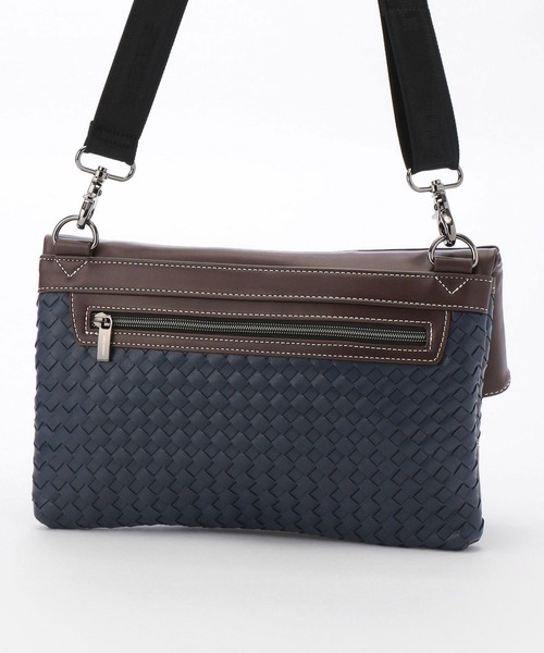 HIDEAWAYS NICOLE（ハイダウェイニコル）の「メッシュ3WAYバッグ（クラッチバッグ・メンズ・ブラック/ネイビー・FREE）」の7枚目の写真