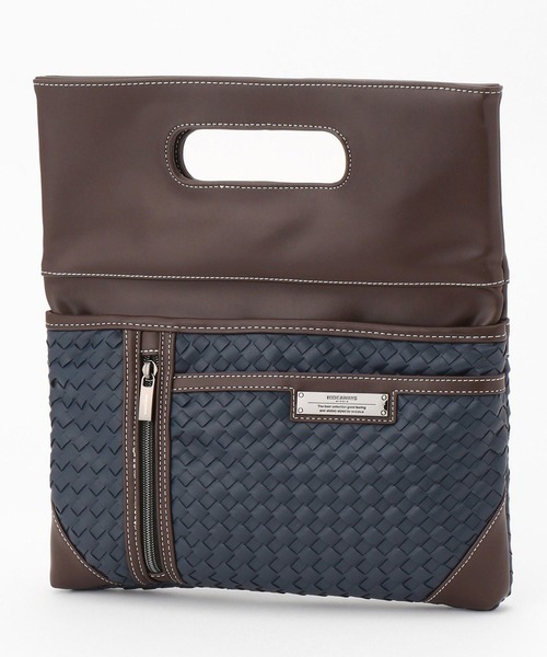 HIDEAWAYS NICOLE（ハイダウェイニコル）の「メッシュ3WAYバッグ（クラッチバッグ・メンズ・ブラック/ネイビー・FREE）」の12枚目の写真