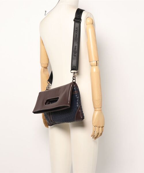 HIDEAWAYS NICOLE（ハイダウェイニコル）の「メッシュ3WAYバッグ（クラッチバッグ・メンズ・ブラック/ネイビー・FREE）」の18枚目の写真