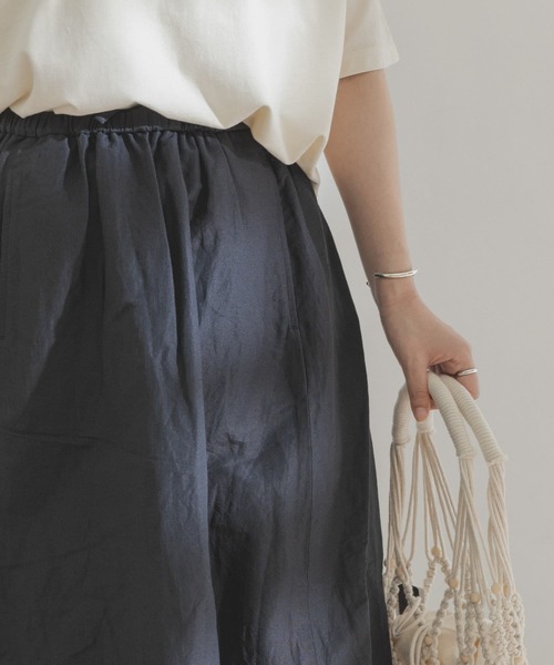 FORK&SPOON（フォークアンドスプーン）の「FORK&SPOON　リンクルスカート（スカート・レディース・ブラック/ブラック系その他・ONE）」の11枚目の写真