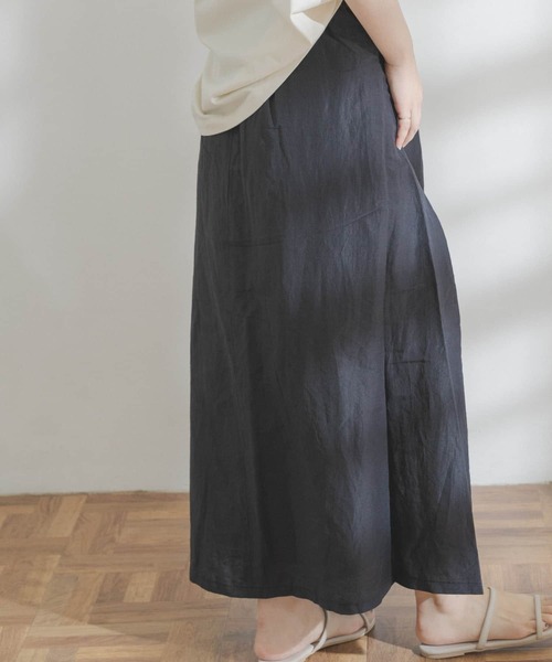 FORK&SPOON（フォークアンドスプーン）の「FORK&SPOON　リンクルスカート（スカート・レディース・ブラック/ブラック系その他・ONE）」の12枚目の写真