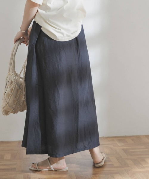 FORK&SPOON（フォークアンドスプーン）の「FORK&SPOON　リンクルスカート（スカート・レディース・ブラック/ブラック系その他・ONE）」の15枚目の写真