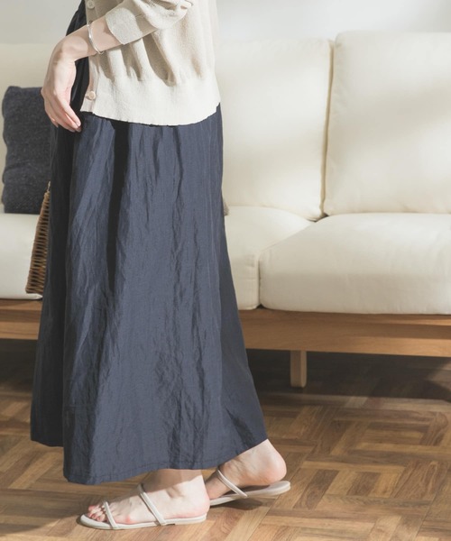 FORK&SPOON（フォークアンドスプーン）の「FORK&SPOON　リンクルスカート（スカート・レディース・ブラック/ブラック系その他・ONE）」の18枚目の写真