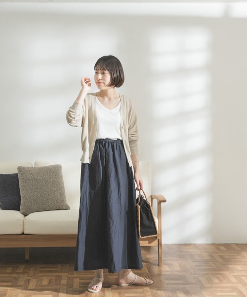 FORK&SPOON（フォークアンドスプーン）の「FORK&SPOON　リンクルスカート（スカート・レディース・ブラック/ブラック系その他・ONE）」の20枚目の写真