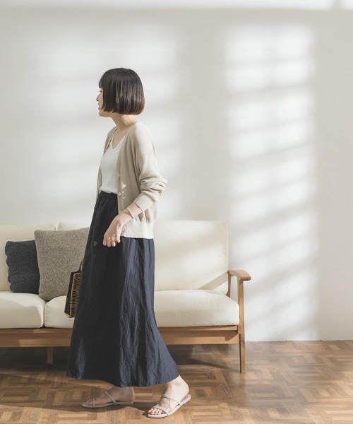 FORK&SPOON（フォークアンドスプーン）の「FORK&SPOON　リンクルスカート（スカート・レディース・ブラック/ブラック系その他・ONE）」の21枚目の写真