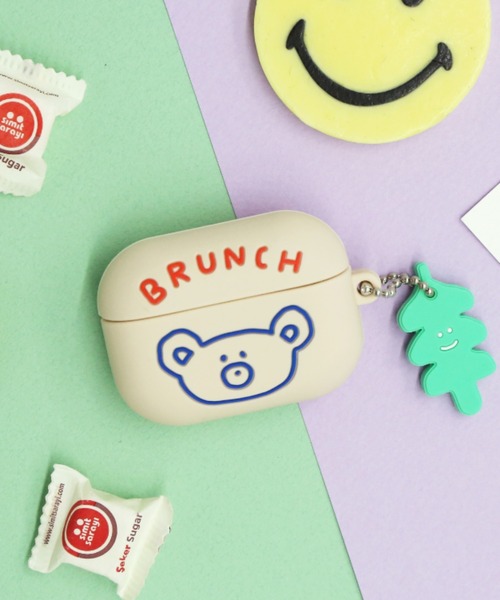 Brunch Brother(ブランチブラザー)の「AirPodsPro用ケース・ブランチブラザー/ROMANE(ロマネ)(ヘッドフォン/イヤホン・レディース・ネイビー/オレンジ/グレー・FREE)」の1枚目の写真