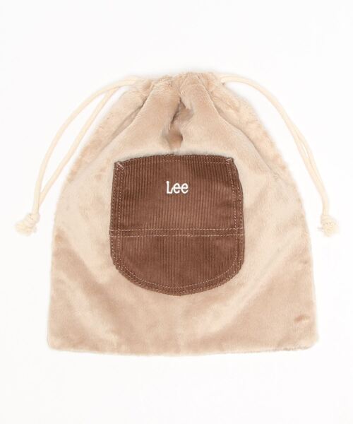Lee(リー)の「Lee/リー ふんわりファー巾着バッグ MEDIUM(エコバッグ/サブバッグ・レディース・ブラウン/ベージュ・FREE)」の2枚目の写真