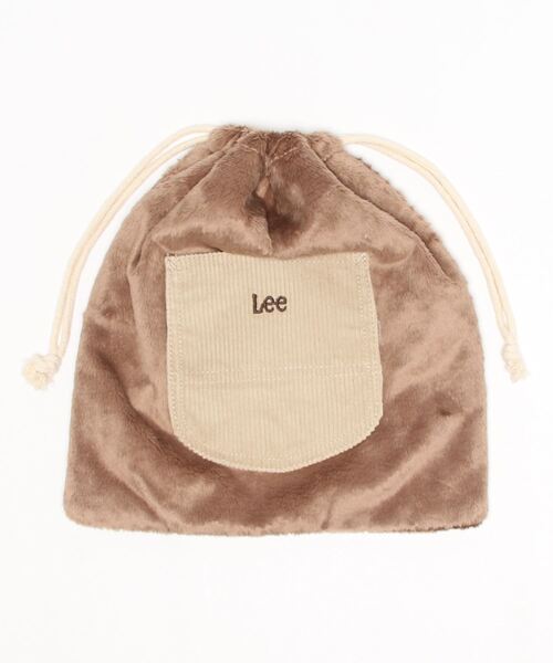 Lee(リー)の「Lee/リー ふんわりファー巾着バッグ MEDIUM(エコバッグ/サブバッグ・レディース・ブラウン/ベージュ・FREE)」の1枚目の写真