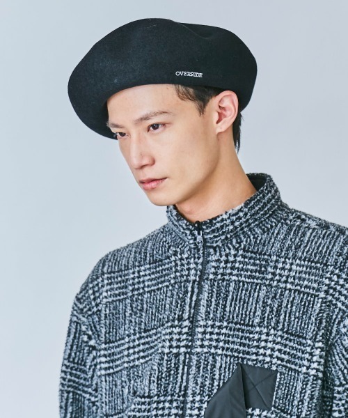 OVERRIDE（オーバーライド）の「OVERRIDE FELT OBAN BERET（ハンチング/ベレー帽・メンズ・レッド系/グリーン/ブラック/ブラウン・58cm）」の6枚目の写真