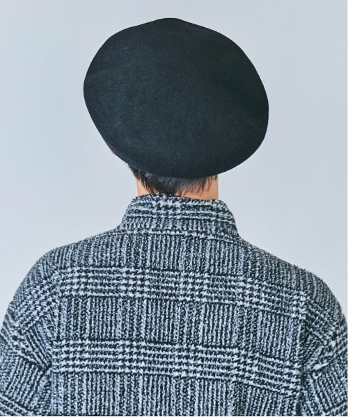 OVERRIDE（オーバーライド）の「OVERRIDE FELT OBAN BERET（ハンチング/ベレー帽・メンズ・レッド系/グリーン/ブラック/ブラウン・58cm）」の8枚目の写真