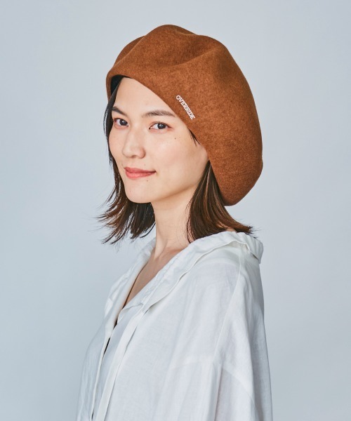 OVERRIDE（オーバーライド）の「OVERRIDE FELT OBAN BERET（ハンチング/ベレー帽・メンズ・レッド系/グリーン/ブラック/ブラウン・58cm）」の10枚目の写真