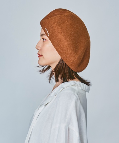 OVERRIDE（オーバーライド）の「OVERRIDE FELT OBAN BERET（ハンチング/ベレー帽・メンズ・レッド系/グリーン/ブラック/ブラウン・58cm）」の11枚目の写真