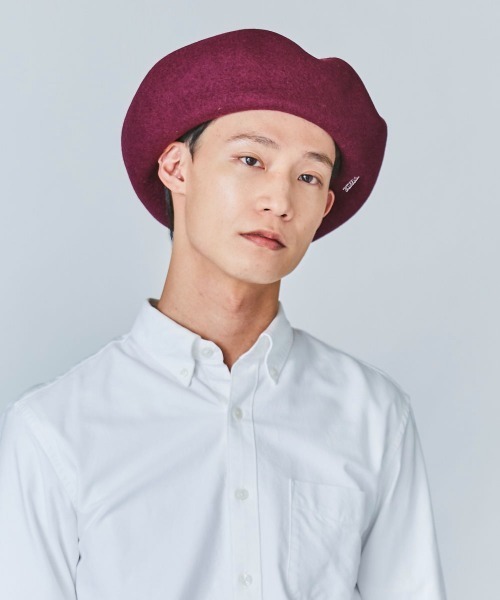 OVERRIDE（オーバーライド）の「OVERRIDE FELT OBAN BERET（ハンチング/ベレー帽・メンズ・レッド系/グリーン/ブラック/ブラウン・58cm）」の16枚目の写真