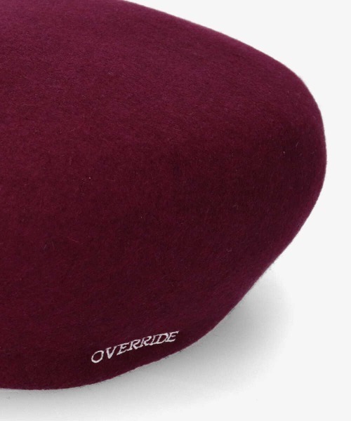 OVERRIDE（オーバーライド）の「OVERRIDE FELT OBAN BERET（ハンチング/ベレー帽・メンズ・レッド系/グリーン/ブラック/ブラウン・58cm）」の19枚目の写真