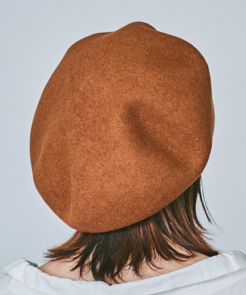 OVERRIDE（オーバーライド）の「OVERRIDE FELT OBAN BERET（ハンチング/ベレー帽・メンズ・レッド系/グリーン/ブラック/ブラウン・58cm）」の21枚目の写真