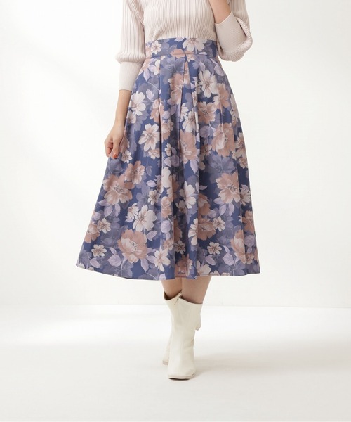 PROPORTION BODY DRESSING（プロポーションボディドレッシング）の「タックフラワースカート / 1211220913（スカート・レディース・ブラウン/ブルー・SMALL/MEDIUM）」の20枚目の写真