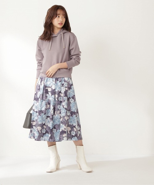 PROPORTION BODY DRESSING（プロポーションボディドレッシング）の「タックフラワースカート / 1211220913（スカート・レディース・ブラウン/ブルー・SMALL/MEDIUM）」の21枚目の写真