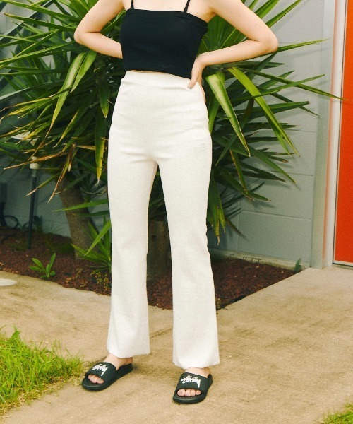 WHO'S WHO gallery（フーズフーギャラリー）の「【SLOPPY/スロッピー】リブパン（その他パンツ・レディース・オートミール/ブラック/ブラウン/サックスブルー/ミント・FREE）」の16枚目の写真