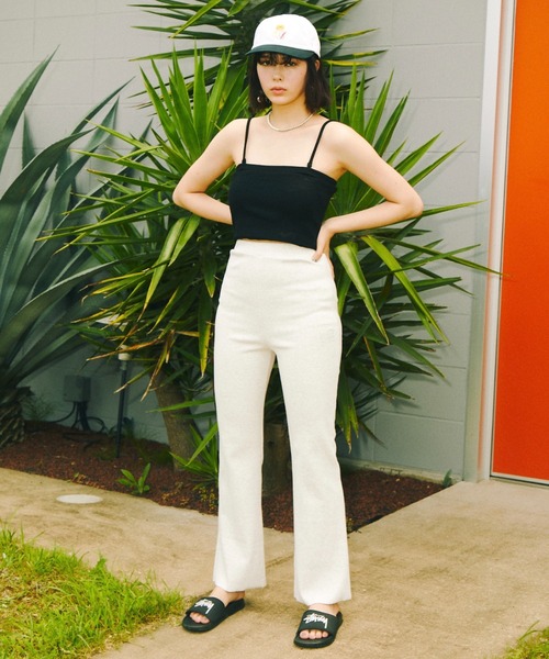 WHO'S WHO gallery（フーズフーギャラリー）の「【SLOPPY/スロッピー】リブパン（その他パンツ・レディース・オートミール/ブラック/ブラウン/サックスブルー/ミント・FREE）」の18枚目の写真