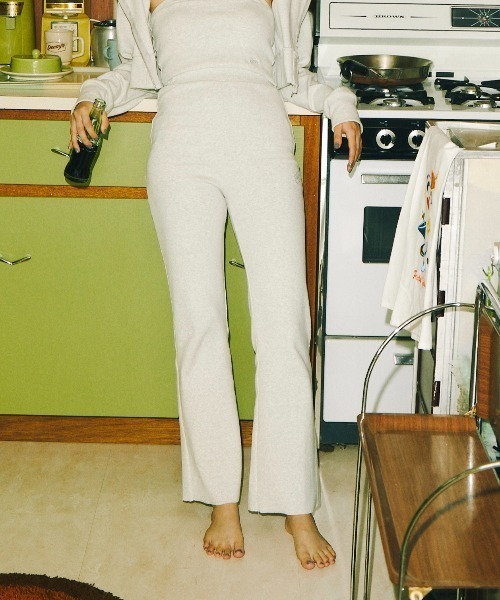 WHO'S WHO gallery（フーズフーギャラリー）の「【SLOPPY/スロッピー】リブパン（その他パンツ・レディース・オートミール/ブラック/ブラウン/サックスブルー/ミント・FREE）」の19枚目の写真