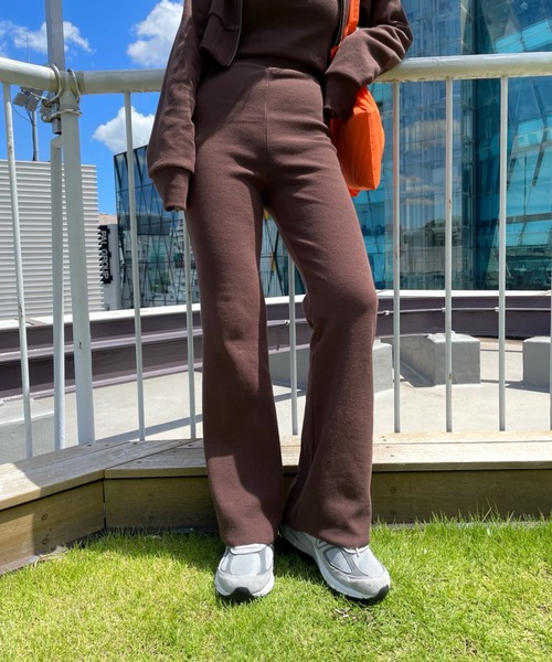 WHO'S WHO gallery（フーズフーギャラリー）の「【SLOPPY/スロッピー】リブパン（その他パンツ・レディース・オートミール/ブラック/ブラウン/サックスブルー/ミント・FREE）」の6枚目の写真