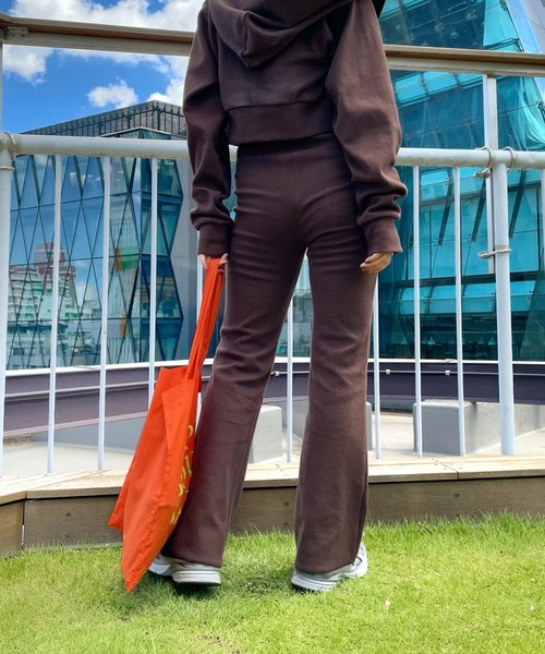 WHO'S WHO gallery（フーズフーギャラリー）の「【SLOPPY/スロッピー】リブパン（その他パンツ・レディース・オートミール/ブラック/ブラウン/サックスブルー/ミント・FREE）」の8枚目の写真