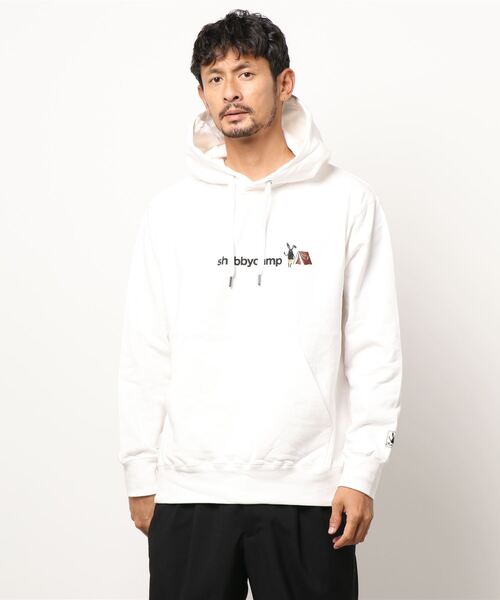 Shabby 胸ロゴ+刺繍プルパーカー