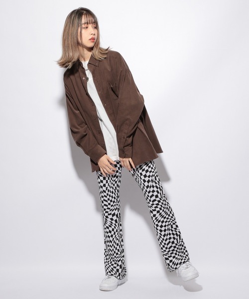 PBLIM（ページボーイリム）の「【PAGEBOYLIM】ジャガードフレアパンツ（その他パンツ・レディース・ブラック/ボルドー/ブラック系その他/ブルー系その他/グリーン系その他/ピンク・FREE）」の10枚目の写真