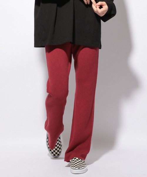 PBLIM（ページボーイリム）の「【PAGEBOYLIM】ジャガードフレアパンツ（その他パンツ・レディース・ブラック/ボルドー/ブラック系その他/ブルー系その他/グリーン系その他/ピンク・FREE）」の19枚目の写真