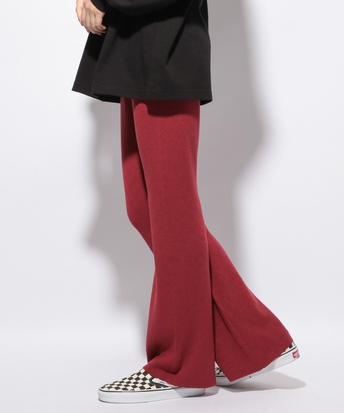 PBLIM（ページボーイリム）の「【PAGEBOYLIM】ジャガードフレアパンツ（その他パンツ・レディース・ブラック/ボルドー/ブラック系その他/ブルー系その他/グリーン系その他/ピンク・FREE）」の20枚目の写真