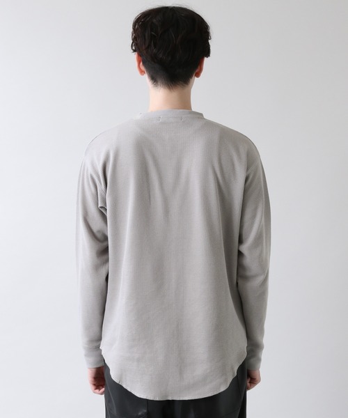 RAGEBLUE（レイジブルー）の「ワッフルロング/レイヤードロンT/217832（Tシャツ/カットソー・メンズ・ブラック/グレー/ホワイト・MEDIUM/LARGE）」の7枚目の写真