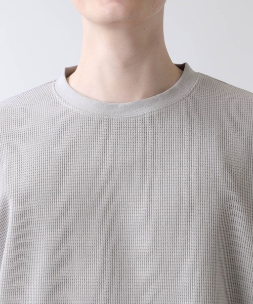 RAGEBLUE（レイジブルー）の「ワッフルロング/レイヤードロンT/217832（Tシャツ/カットソー・メンズ・ブラック/グレー/ホワイト・MEDIUM/LARGE）」の8枚目の写真