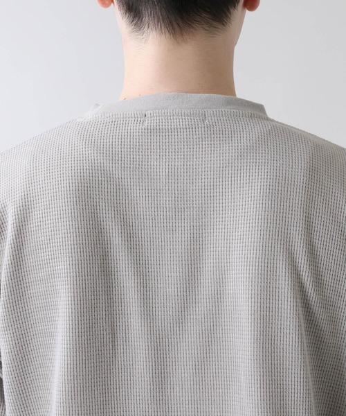 RAGEBLUE（レイジブルー）の「ワッフルロング/レイヤードロンT/217832（Tシャツ/カットソー・メンズ・ブラック/グレー/ホワイト・MEDIUM/LARGE）」の10枚目の写真