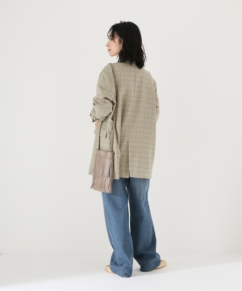 Simplicite（サンプリシテ）の「W前テーラージャケット◆（テーラードジャケット・レディース・ネイビー/ベージュ系その他・FREE）」の14枚目の写真