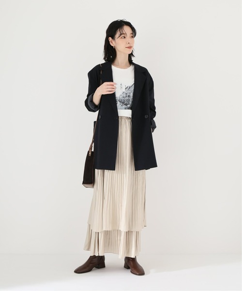 Simplicite（サンプリシテ）の「W前テーラージャケット◆（テーラードジャケット・レディース・ネイビー/ベージュ系その他・FREE）」の16枚目の写真