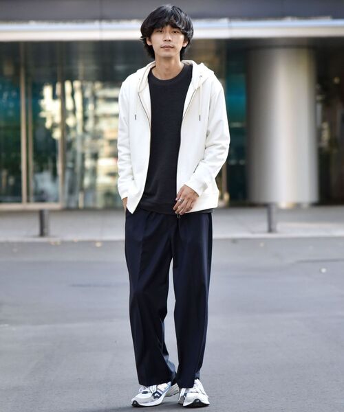 SHIPS（シップス）の「【WEB限定】SHIPS: アメリカ コットン ヘビーウェイト スウェット ジップ パーカー（パーカー・メンズ・グレー/オフホワイト/ネイビー・LARGE/X-LARGE/SMALL/MEDIUM/XX-LARGE）」の6枚目の写真